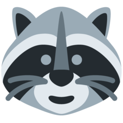 How Raccoon emoji looks on Twitter.