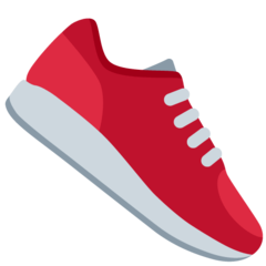 How Running Shoe emoji looks on Twitter.