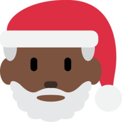 Bagaimana emoji Santa klaus: ton kulit gelap kelihatan di Twitter.