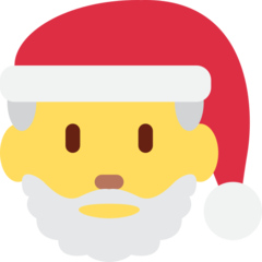 Noel Baba emojisi Twitter üzerinde nasıl görünüyor.