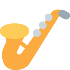 How Saxophone emoji looks on Twitter.