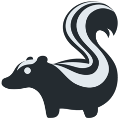 Jak wygląda emoji Skunks w Twitter.