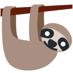 How Sloth emoji looks on Twitter.