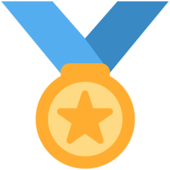 Hvordan Sportsmedalje emoji ser ud på Twitter.