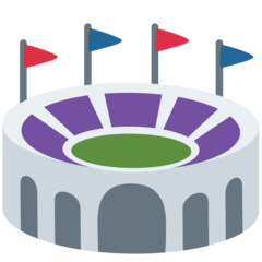 Bagaimana emoji Stadium kelihatan di Twitter.