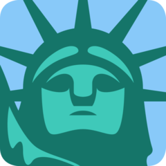 How Statue of Liberty emoji looks on Twitter.