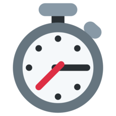 How Stopwatch emoji looks on Twitter.