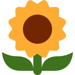 Wie Sonnenblume Emoji auf Twitter aussieht.