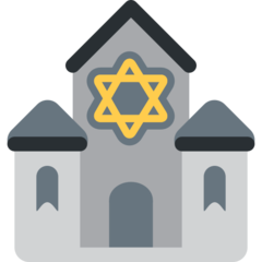 Wie Synagoge Emoji auf Twitter aussieht.