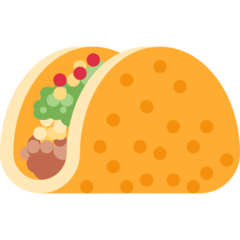 How Taco emoji looks on Twitter.