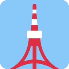 Jak wygląda emoji Tokyo Tower w Twitter.