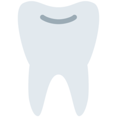 How Tooth emoji looks on Twitter.