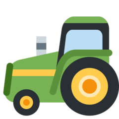 A quoi ressemblent les emoji Tracteur sur Twitter.