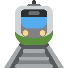 How Tram emoji looks on Twitter.