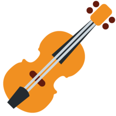 How Violin emoji looks on Twitter.