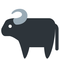 How Water Buffalo emoji looks on Twitter.