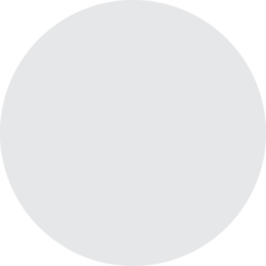 How White Circle emoji looks on Twitter.