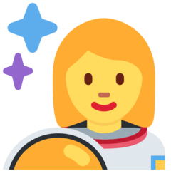 How Woman Astronaut emoji looks on Twitter.