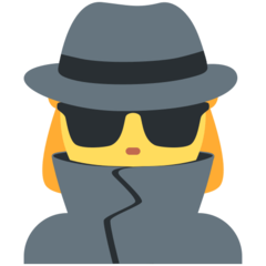 How Woman Detective emoji looks on Twitter.