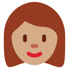 How Woman: Medium Skin Tone emoji looks on Twitter.