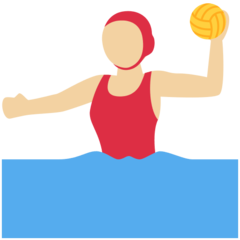 A quoi ressemblent les emoji Joueuse de water-polo: peau moyennement claire sur Twitter.