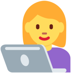 How Woman Technologist emoji looks on Twitter.