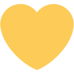 transparent yellow heart