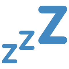 How Zzz emoji looks on Twitter.