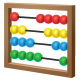 Bagaimana Abacus emoji terlihat di Whatsapp.