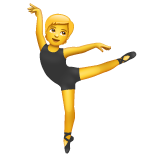 Come Persona che danza emoji appare su Whatsapp.