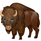 How Bison emoji looks on Whatsapp.