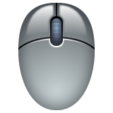 How Computer Mouse emoji looks on Whatsapp.