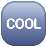 Como o emoji do Botão "COOL" é exibido no Whatsapp.