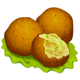 How Falafel emoji looks on Whatsapp.