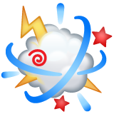 A quoi ressemblent les emoji Nuage de colère sur Whatsapp.