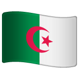 Hvordan Flagg: Algerie emoji ser ut på Whatsapp.