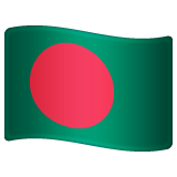 Como o emoji do Bandeira: Bangladesh é exibido no Whatsapp.