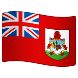 How Flag: Bermuda emoji looks on Whatsapp.