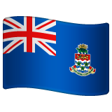 How Flag: Cayman Islands emoji looks on Whatsapp.