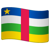 How Flag: Central African Republic emoji looks on Whatsapp.