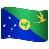 Bagaimana Flag: Christmas Island emoji terlihat di Whatsapp.