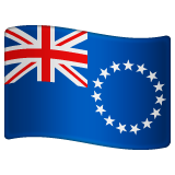 Bagaimana Flag: Cook Islands emoji terlihat di Whatsapp.