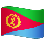 Como o emoji do Bandeira: Eritreia é exibido no Whatsapp.