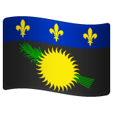 How Flag: Guadeloupe emoji looks on Whatsapp.