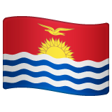 How Flag: Kiribati emoji looks on Whatsapp.