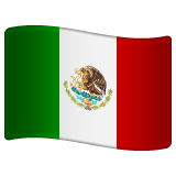 How Flag: Mexico emoji looks on Whatsapp.