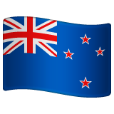 How Flag: New Zealand emoji looks on Whatsapp.