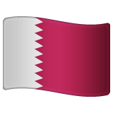 Bagaimana Flag: Qatar emoji terlihat di Whatsapp.