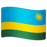 Hvordan Flagg: Rwanda emoji ser ut på Whatsapp.