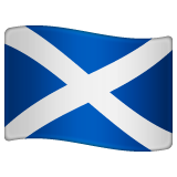 How Flag: Scotland emoji looks on Whatsapp.